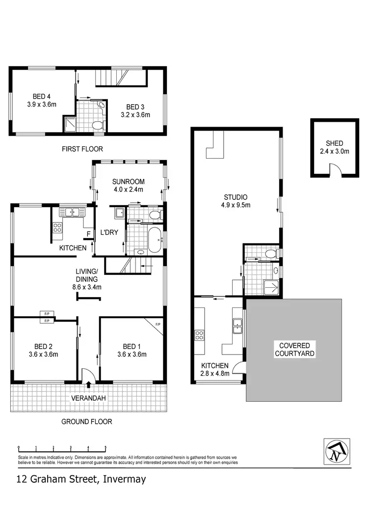 Floorplan of Homely house listing, 12 Graham Street, Invermay TAS 7248
