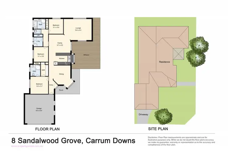 Floorplan of Homely house listing, 8 Sandalwood Grove, Carrum Downs VIC 3201