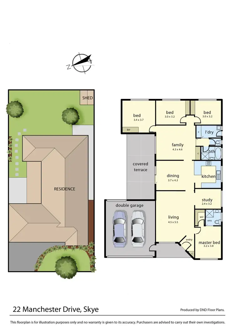 Floorplan of Homely house listing, 22 Manchester Drive, Skye VIC 3977