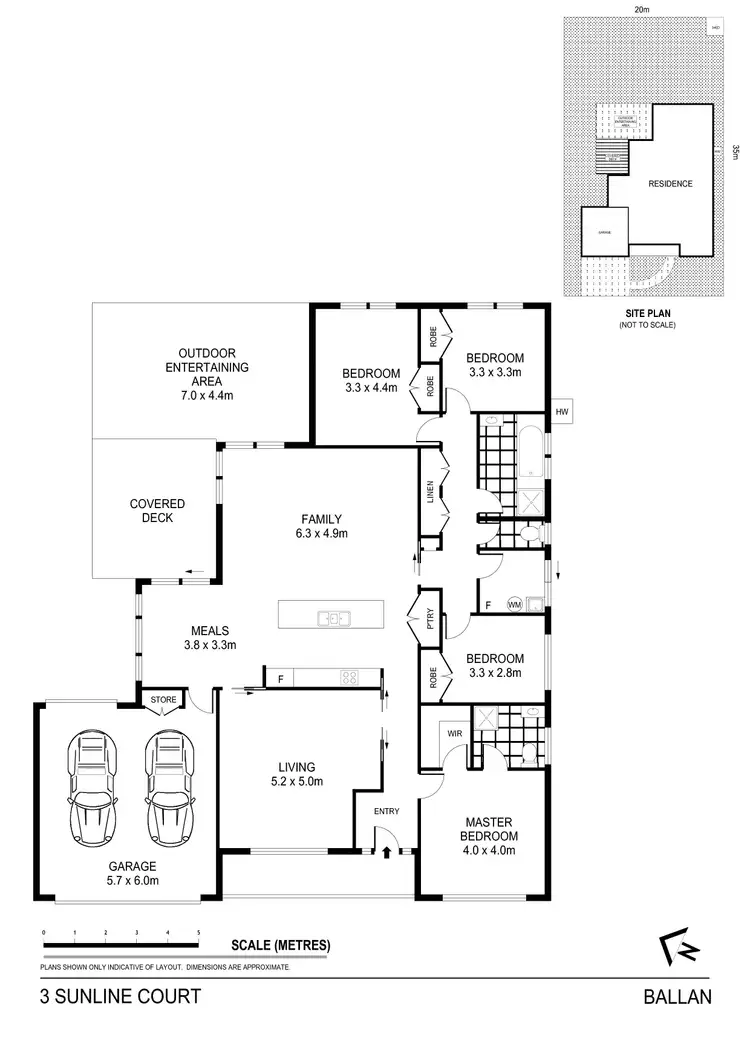 Floorplan of Homely house listing, 3 Sunline Court, Ballan VIC 3342