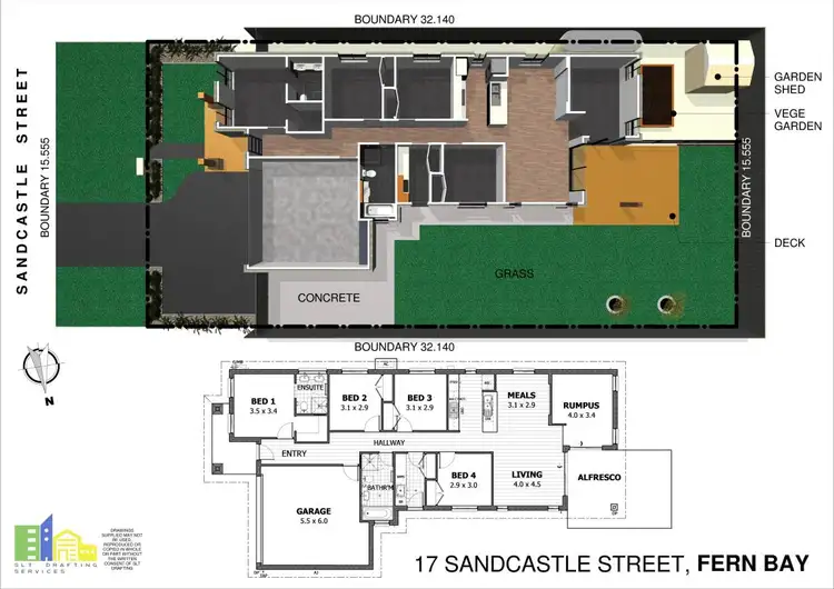 Floorplan of Homely house listing, 17 Sandcastle Street, Fern Bay NSW 2295