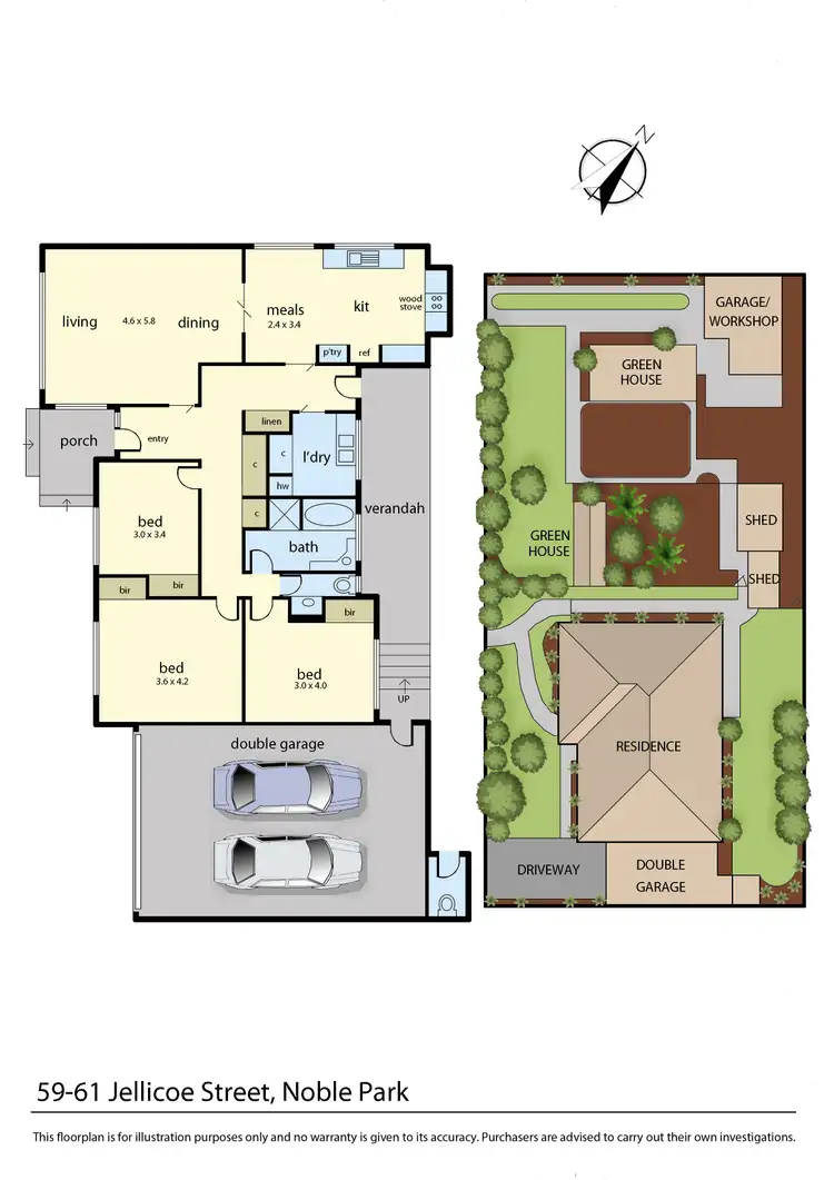 Floorplan of Homely house listing, 59-61 Jellicoe Street, Noble Park VIC 3174