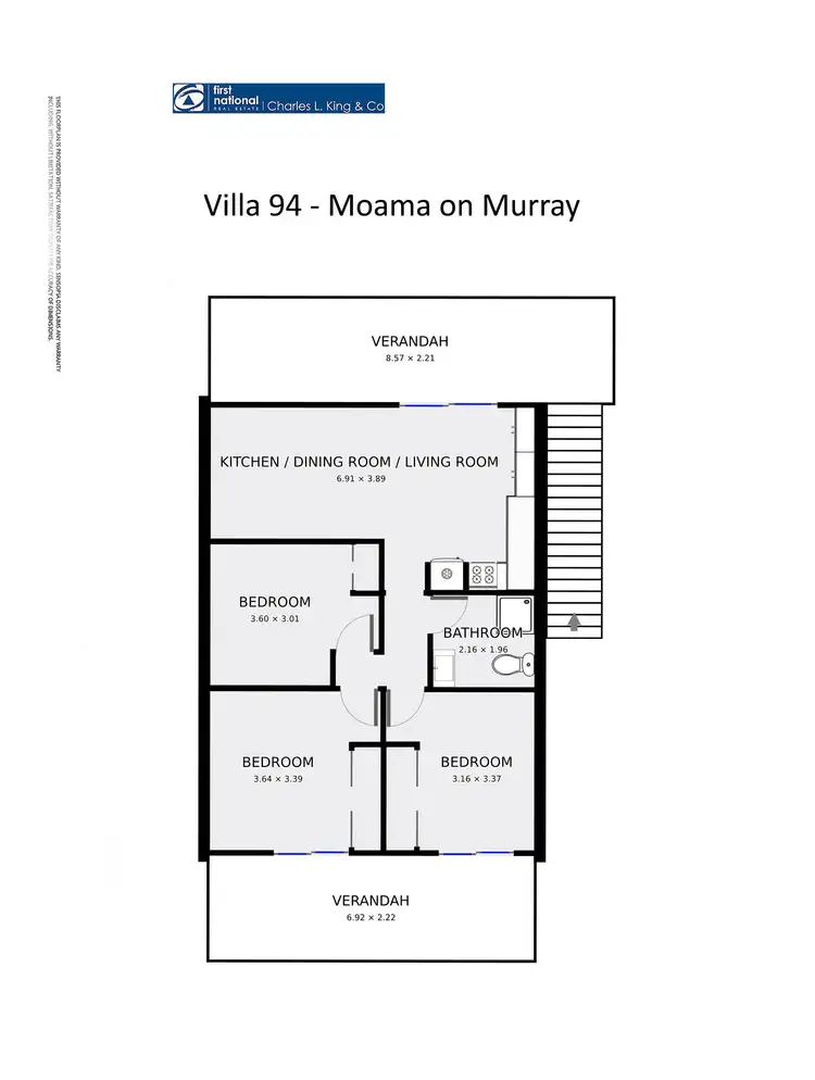 Floorplan of Homely villa listing, 94/69 Dungala Way, Moama NSW 2731