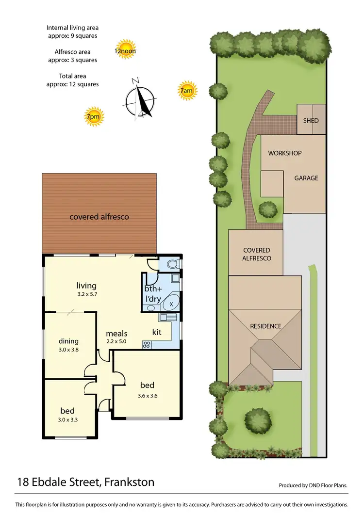 Floorplan of Homely house listing, 18 Ebdale Street, Frankston VIC 3199