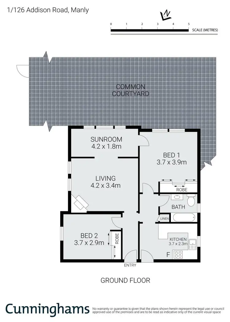 Floorplan of Homely unit listing, 1/126 Addison Road, Manly NSW 2095
