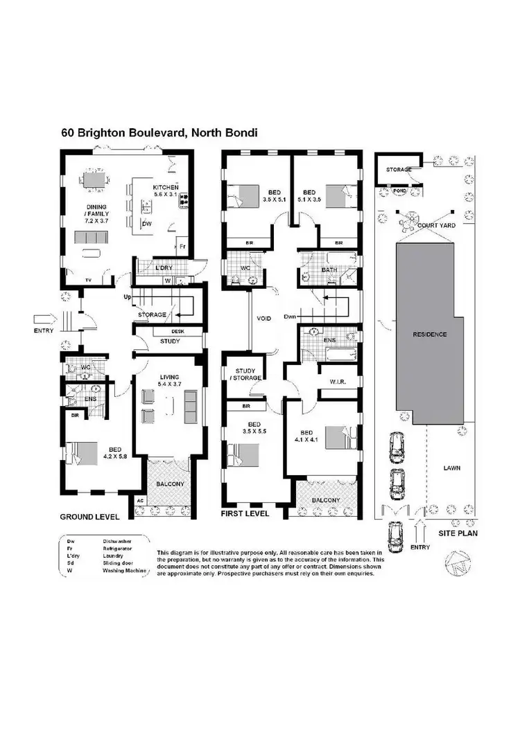 Floorplan of Homely house listing, 60 Brighton Boulevard, North Bondi NSW 2026