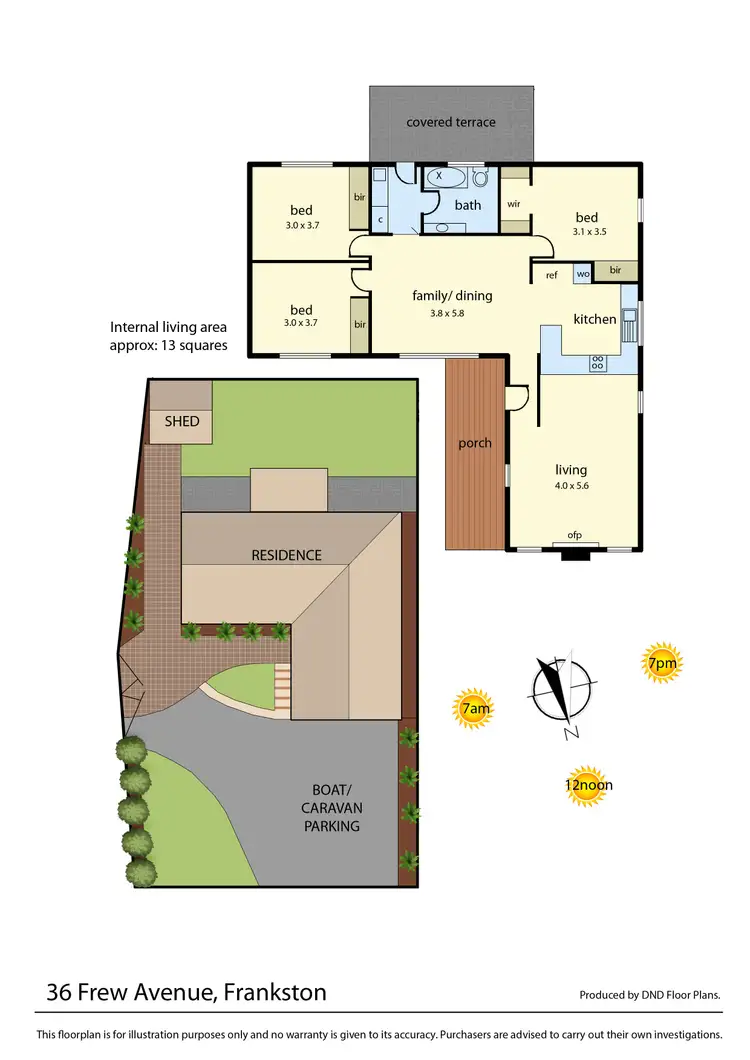 Floorplan of Homely house listing, 36 Frew Avenue, Frankston VIC 3199