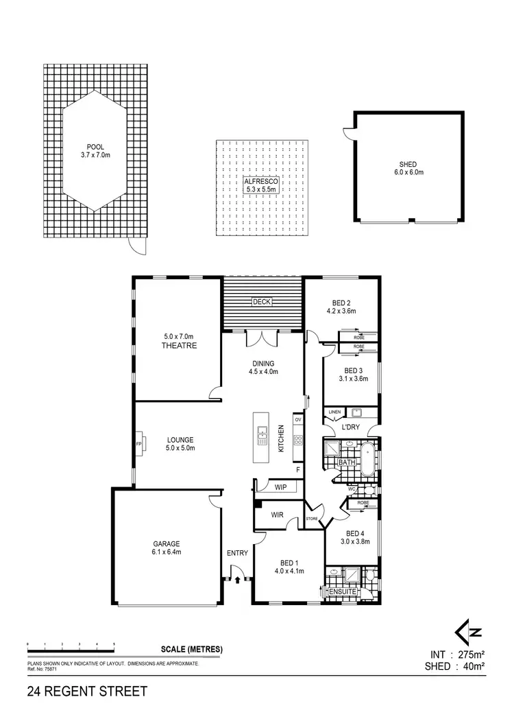 Floorplan of Homely house listing, 24 Regent Street, Strathfieldsaye VIC 3551