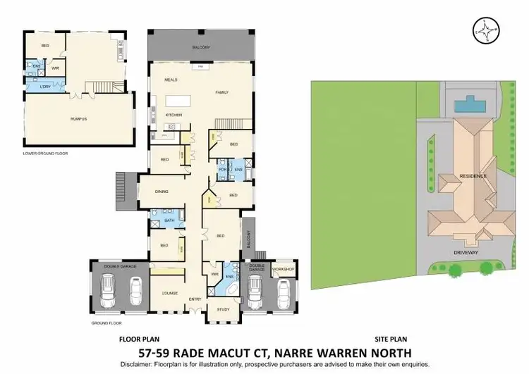 Floorplan of Homely house listing, 57-59 Rade Macut Court, Narre Warren North VIC 3804