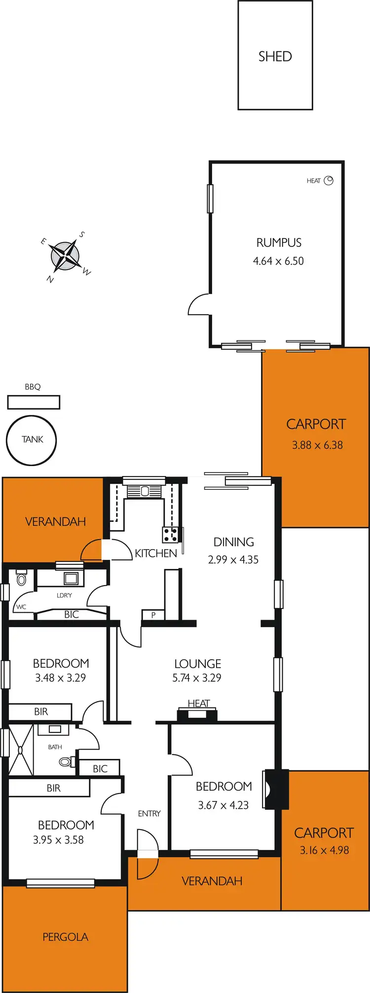 Floorplan of Homely house listing, 94 Somerset Avenue, Cumberland Park SA 5041