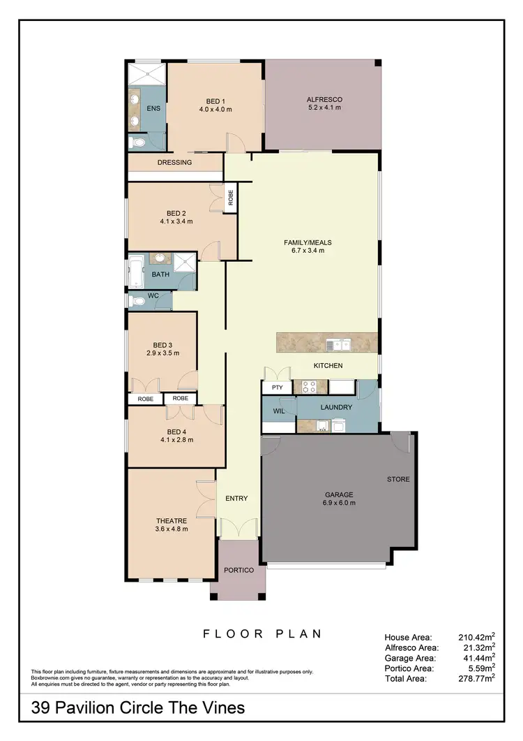 Floorplan of Homely house listing, 39 Pavilion Circle, The Vines WA 6069