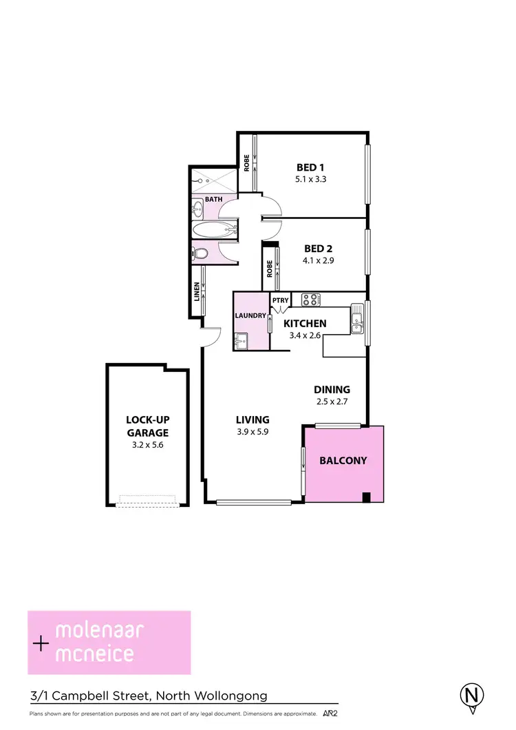 Floorplan of Homely apartment listing, 3/1 Campbell Street, Wollongong NSW 2500