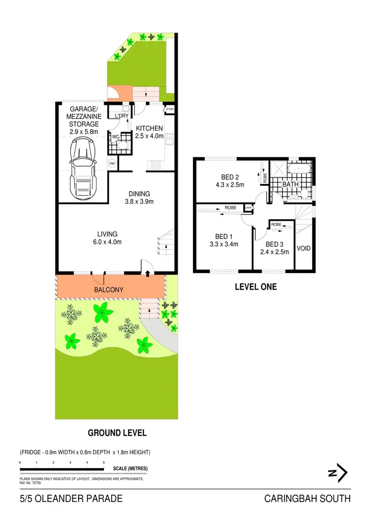Floorplan of Homely townhouse listing, 5/5 Oleander Parade, Caringbah NSW 2229