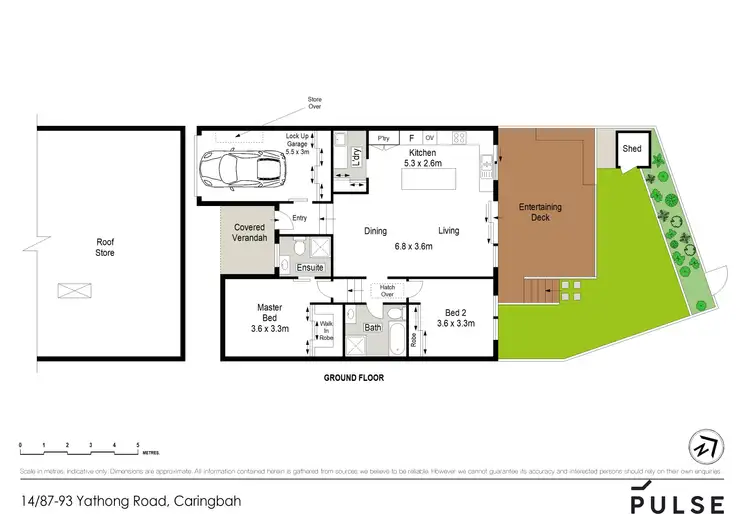 Floorplan of Homely villa listing, 14/87 Yathong Road, Caringbah NSW 2229