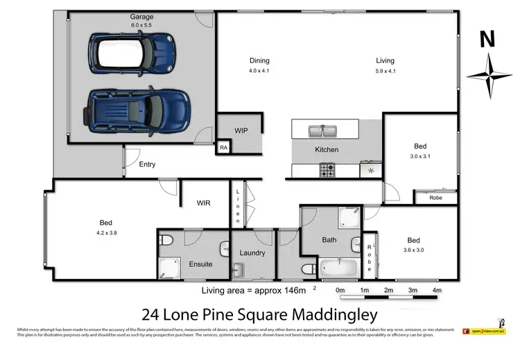 Floorplan of Homely house listing, 24 Lone Pine Square, Bacchus Marsh VIC 3340