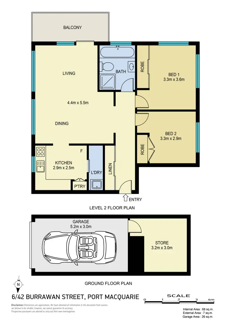Floorplan of Homely apartment listing, 6/42 Burrawan Street, Port Macquarie NSW 2444