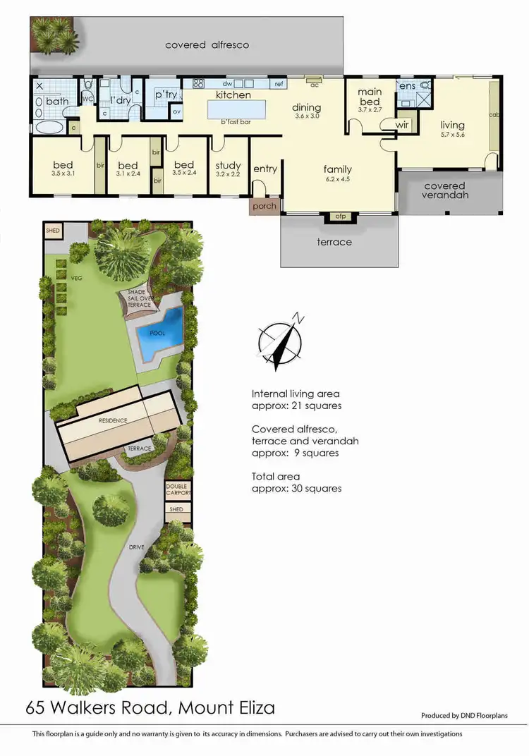 Floorplan of Homely house listing, 65 Walkers Road, Mount Eliza VIC 3930