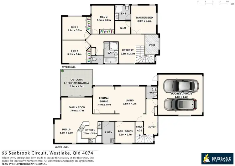 Floorplan of Homely house listing, 66 Seabrook Circuit, Westlake QLD 4074