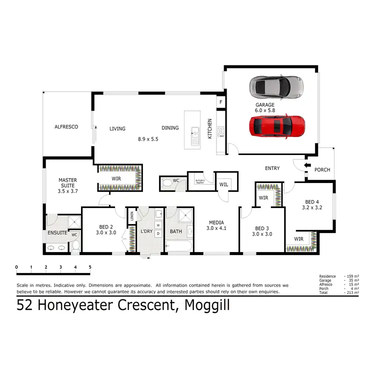 Floorplan of Homely house listing, 52 Honeyeater Crescent, Moggill QLD 4070