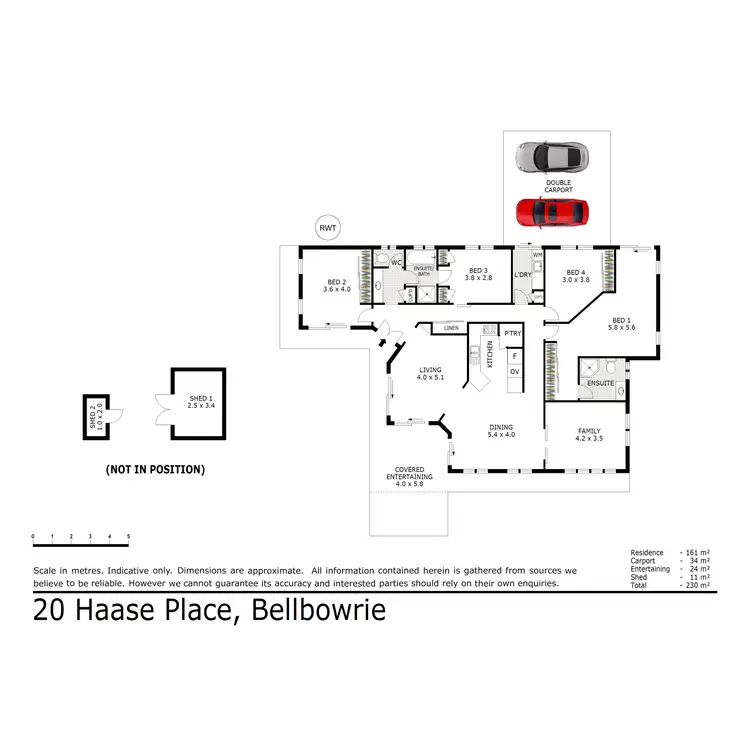 Floorplan of Homely house listing, 20 Haase Place, Bellbowrie QLD 4070
