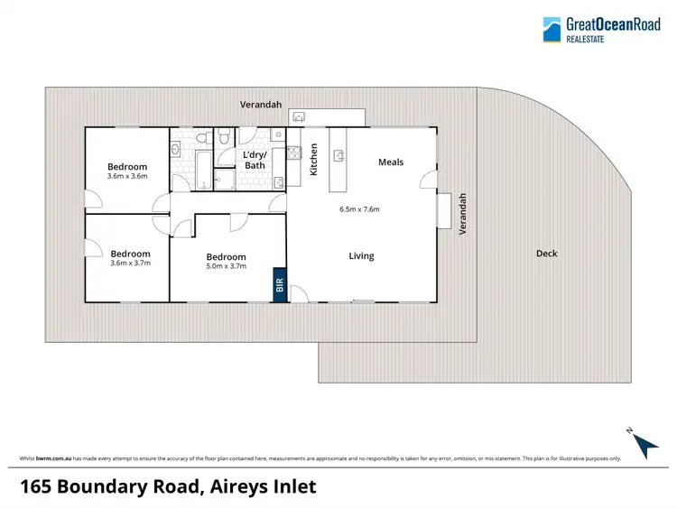 Floorplan of Homely house listing, 165 Boundary Road, Aireys Inlet VIC 3231