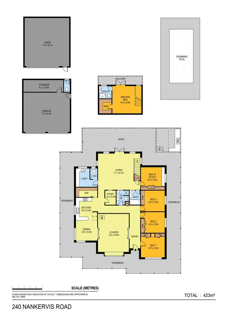 Floorplan of Homely house listing, 240 Nankervis Road, Mandurang VIC 3551
