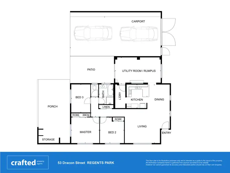 Floorplan of Homely house listing, 53 Dracon Street, Regents Park QLD 4118