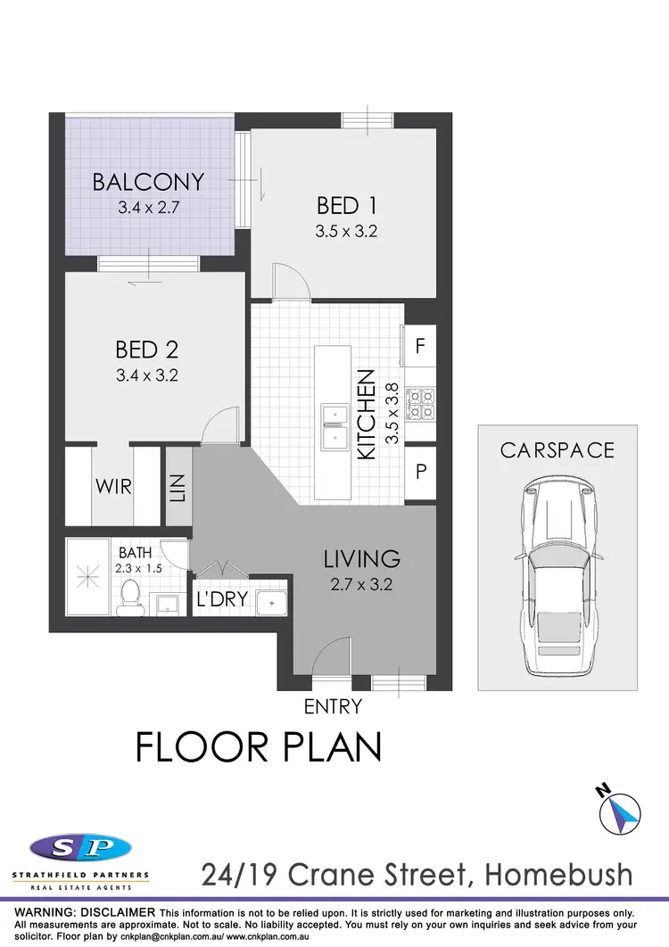 Floorplan of Homely unit listing, 24/19 Crane Street, Homebush NSW 2140