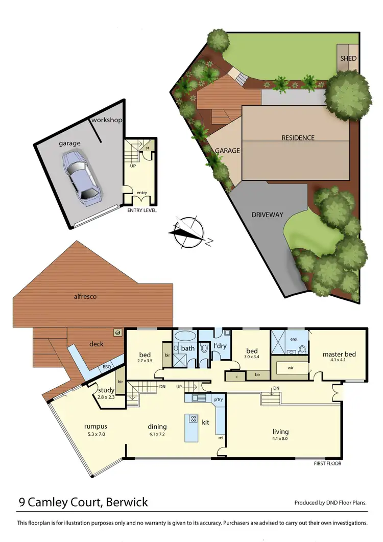 Floorplan of Homely house listing, 9 Camley Court, Berwick VIC 3806