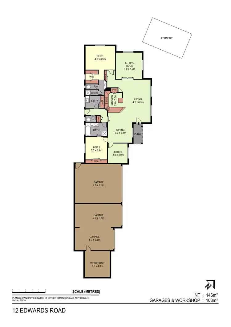 Floorplan of Homely house listing, 12 Edwards Road, Kennington VIC 3550