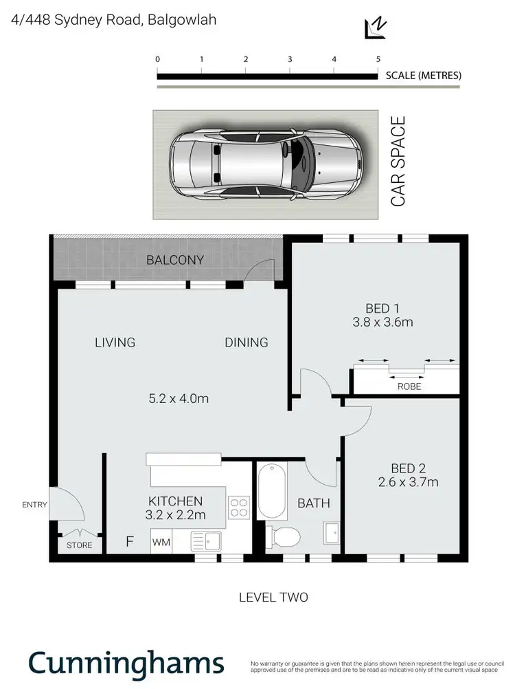 Floorplan of Homely apartment listing, 4/448 Sydney Road, Balgowlah NSW 2093