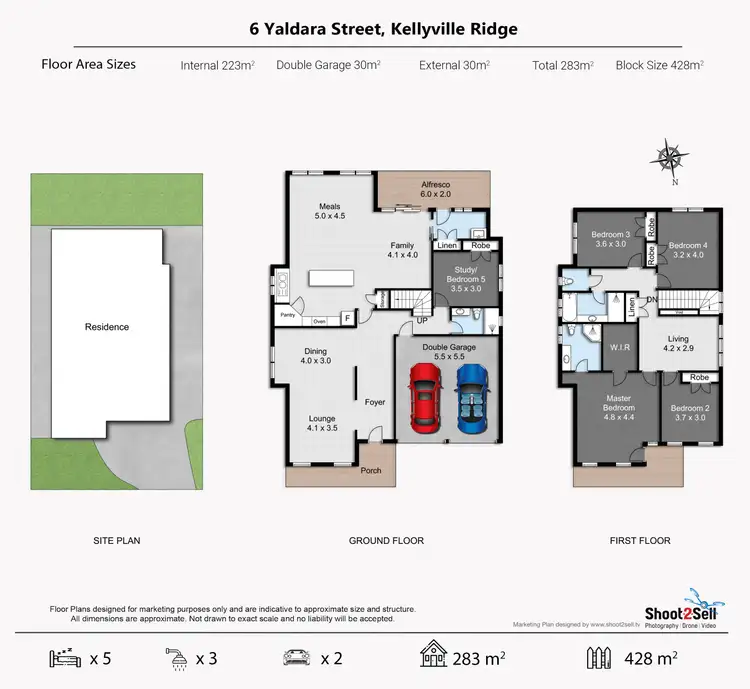 Floorplan of Homely house listing, 6 Yaldara Street, Kellyville Ridge NSW 2155