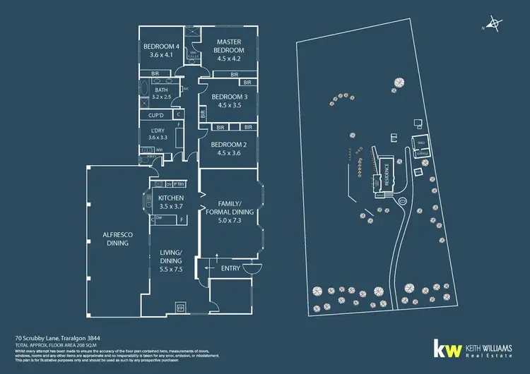 Floorplan of Homely house listing, 70 Scrubby Lane, Traralgon VIC 3844