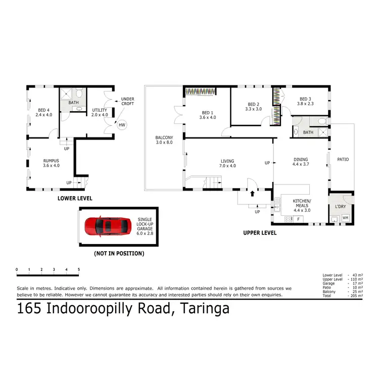 Floorplan of Homely house listing, 165 Indooroopilly Road, Taringa QLD 4068