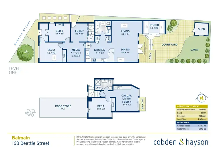 Floorplan of Homely house listing, 168 Beattie Street, Balmain NSW 2041