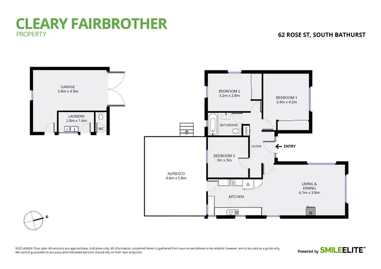 Floorplan of Homely house listing, 62 Rose Street, South Bathurst NSW 2795