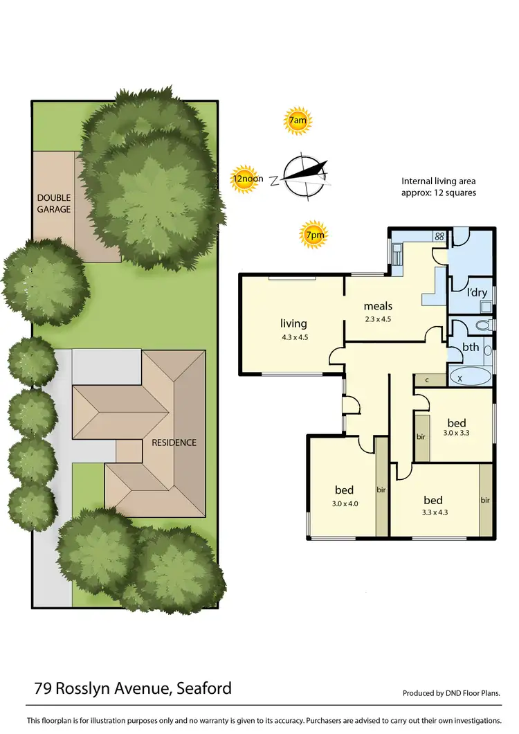 Floorplan of Homely house listing, 79 Rosslyn Avenue, Seaford VIC 3198