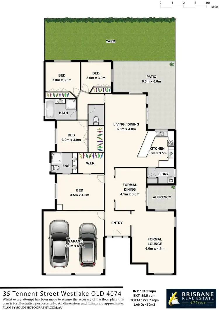 Floorplan of Homely house listing, 35 Tennent Street, Westlake QLD 4074