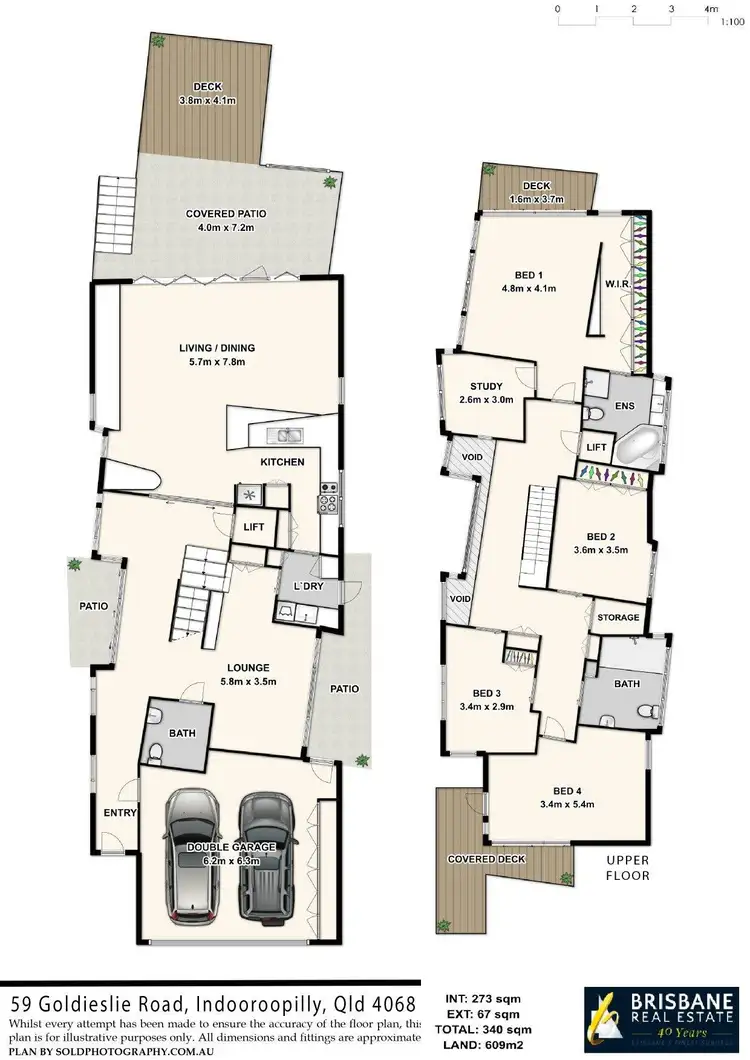 Floorplan of Homely house listing, 59 Goldieslie Road, Indooroopilly QLD 4068