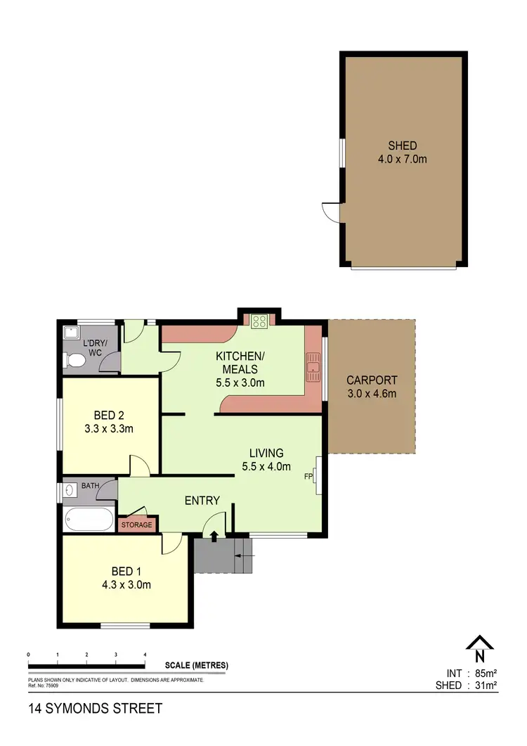 Floorplan of Homely house listing, 14 Symonds Street, Golden Square VIC 3555