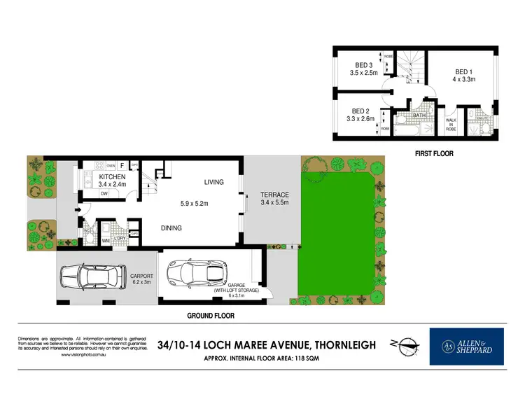 Floorplan of Homely townhouse listing, 34/10-14 Loch Maree Avenue, Thornleigh NSW 2120