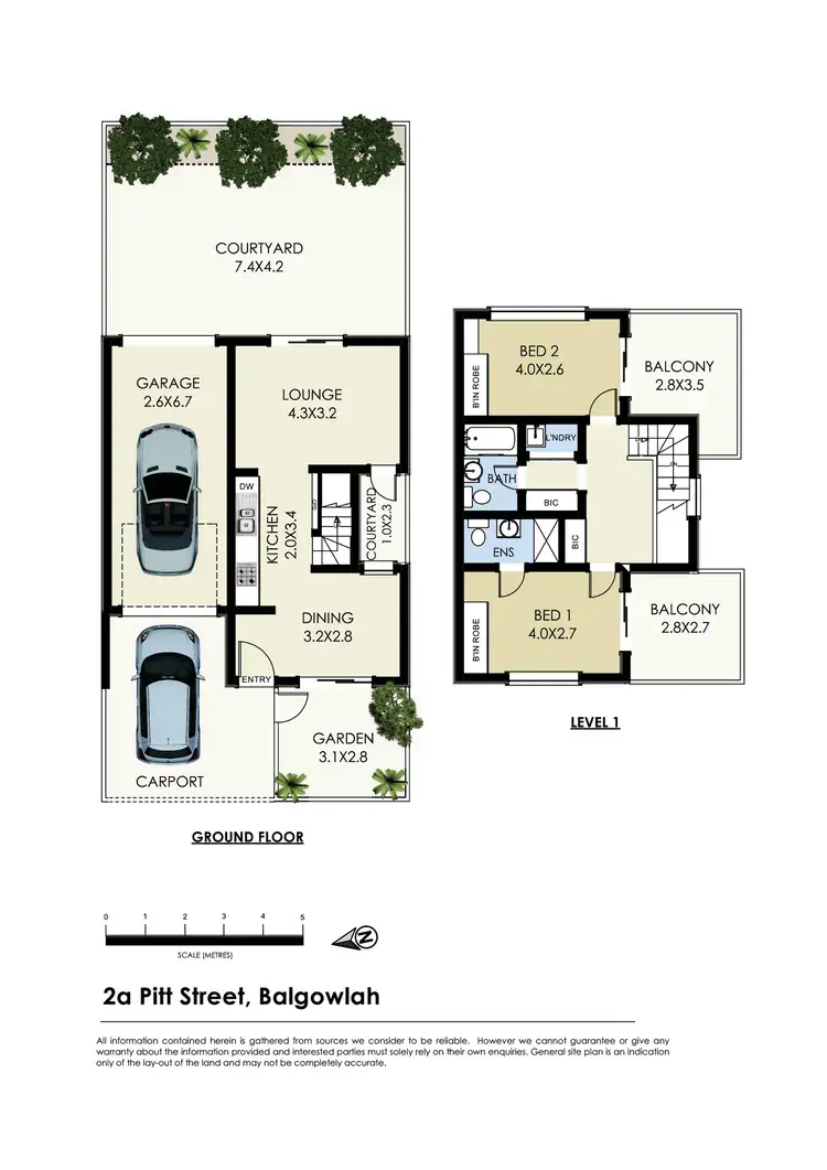 Floorplan of Homely townhouse listing, 2A Pitt Street, Balgowlah NSW 2093