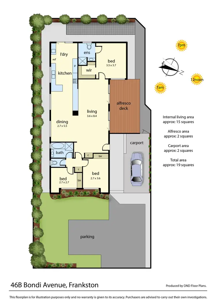 Floorplan of Homely house listing, 46B Bondi Avenue, Frankston VIC 3199