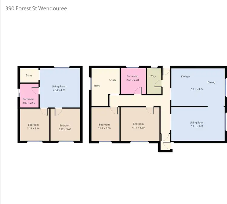 Floorplan of Homely house listing, 390 Forest Street, Wendouree VIC 3355