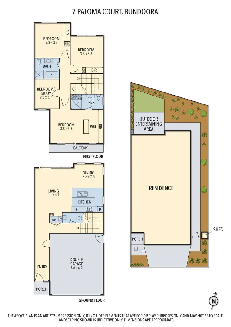 Floorplan of Homely house listing, 7 Paloma Court, Bundoora VIC 3083