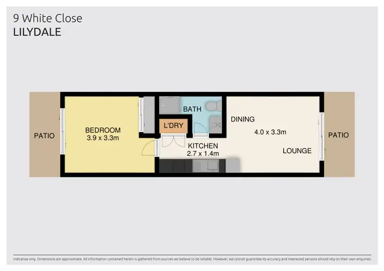 Floorplan of Homely unit listing, 9 White Close, Lilydale VIC 3140