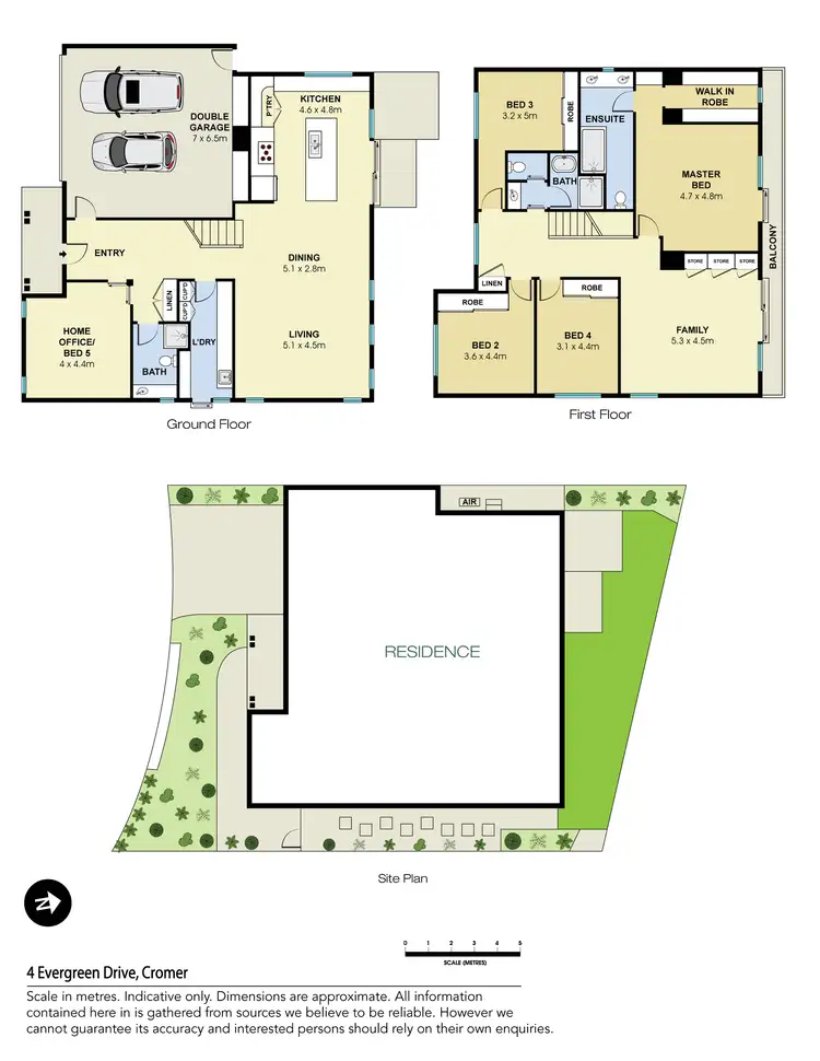 Floorplan of Homely house listing, 4 Evergreen Drive, Cromer NSW 2099
