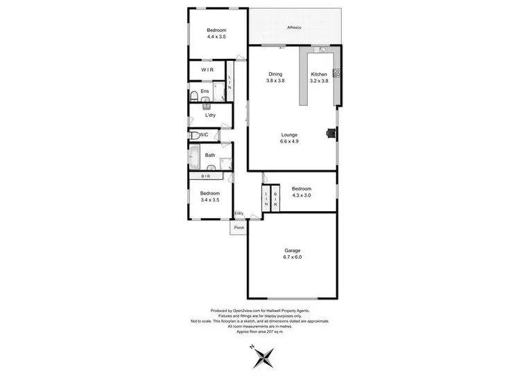 Floorplan of Homely house listing, 1 Roland View Rise, Latrobe TAS 7307