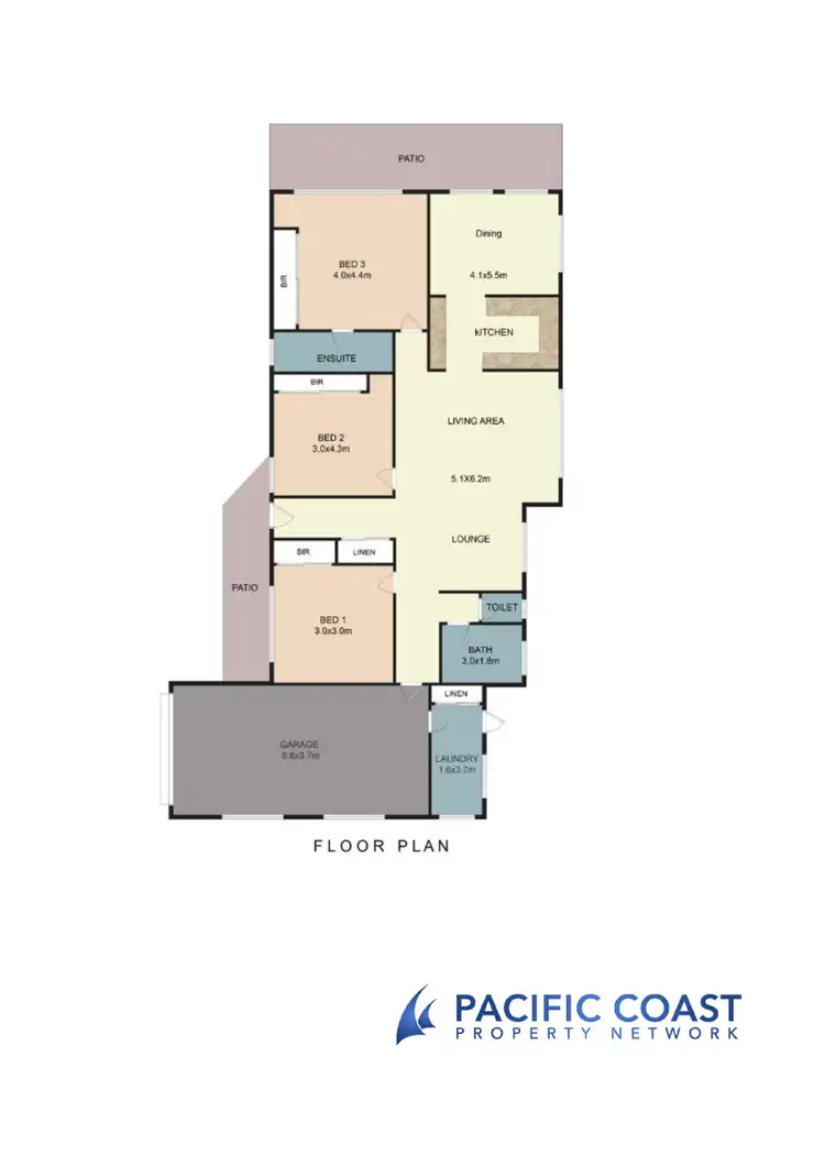 Floorplan of Homely villa listing, 2/13 Bahama Place, Tuncurry NSW 2428