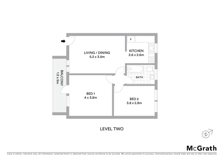 Floorplan of Homely apartment listing, 9/33 Bruce Street, Brighton-le-sands NSW 2216